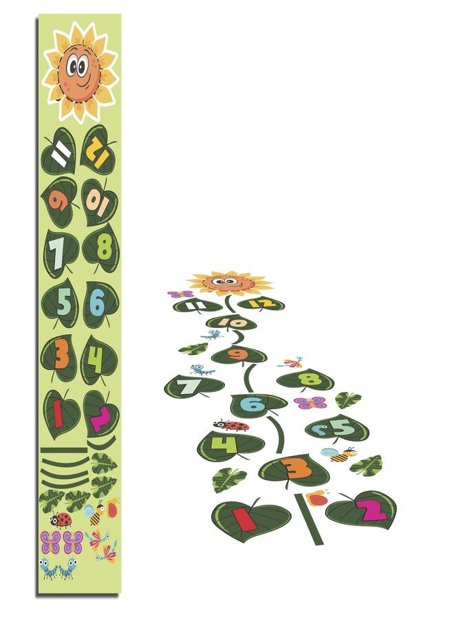 TracyArt Sensory Path Decals Floor Stickers Hopscotch Classroom Decor - Sunflower Floor Decals for Boosting Gross Motor Skills - Image 1